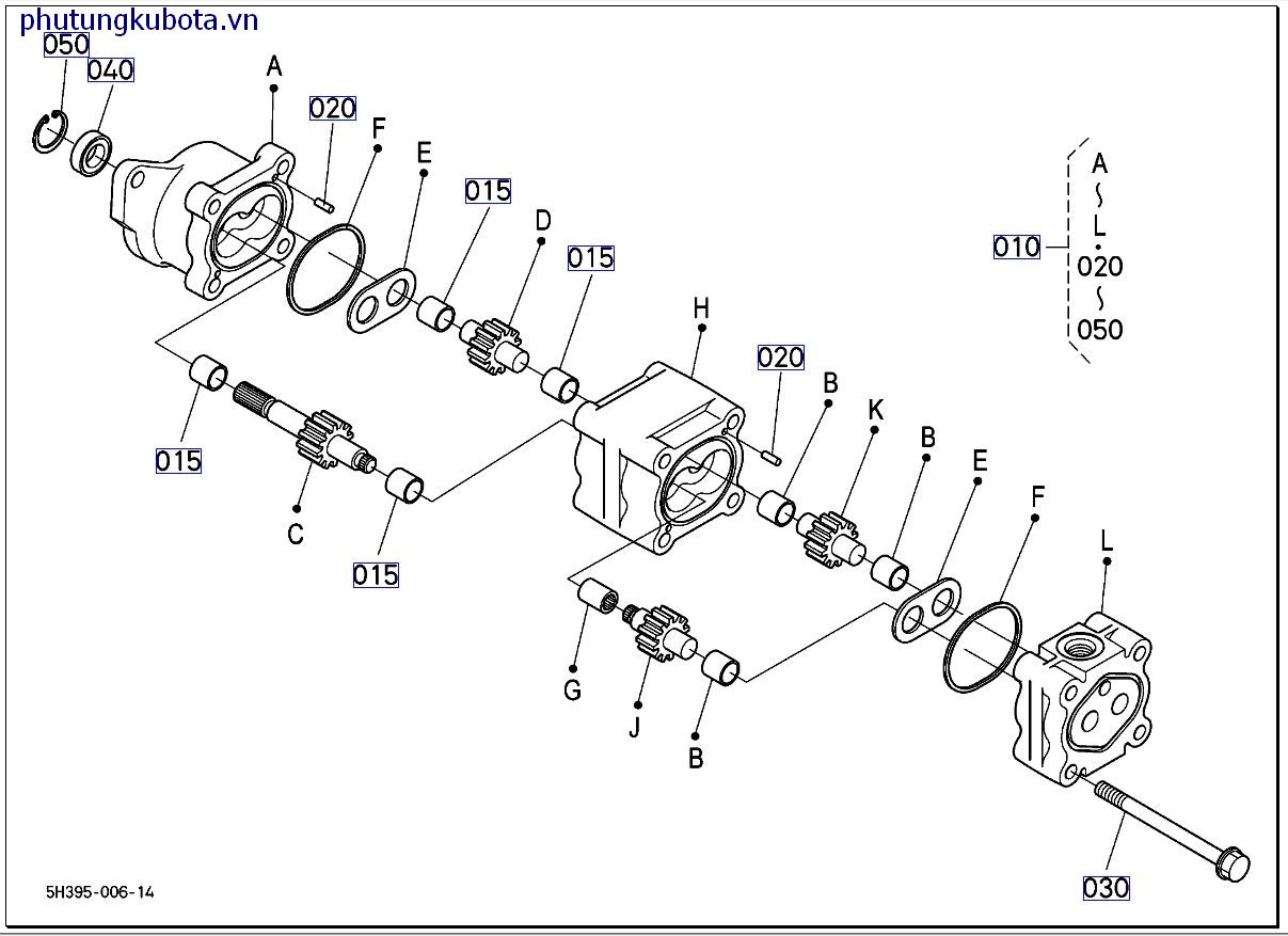 Của bơm thủy lực ( những bộ phận cấu thành)